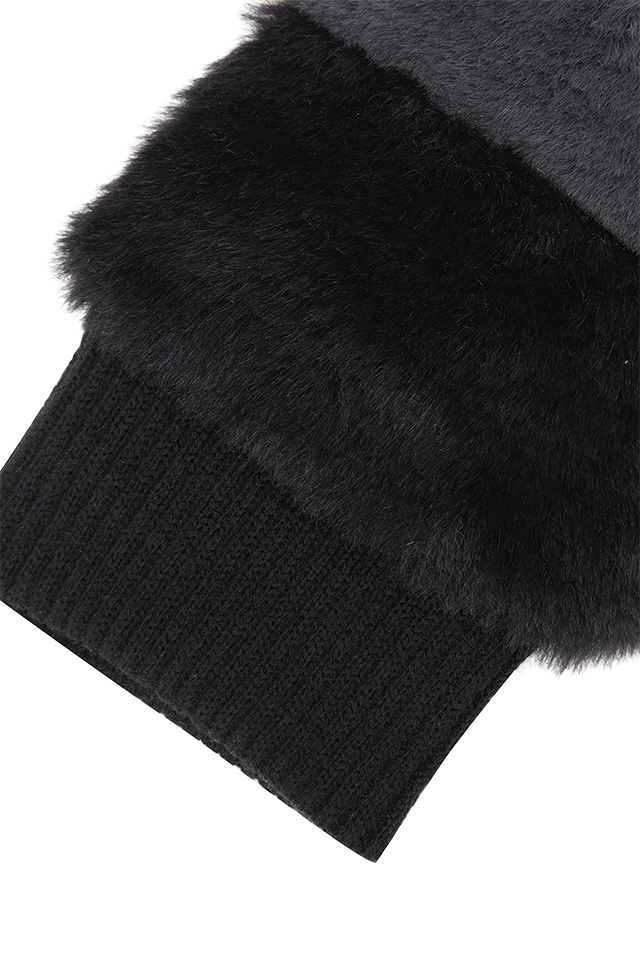 Women's Mitten Gloves - Black