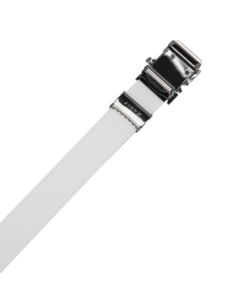 Men's Auto Embo Belt - White