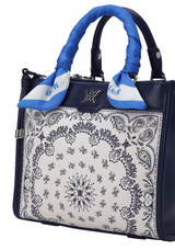 Paisley Tote Bag - Navy