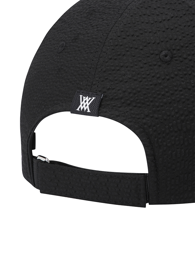 Uni Seersucker Cap - Black