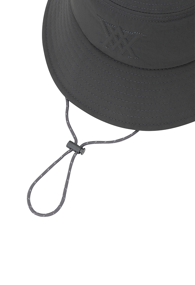 Unisex Stitch Bucket Hat - Dark Grey