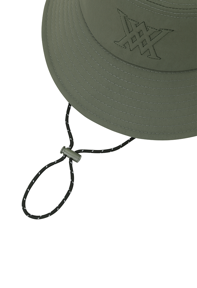 Unisex Stitch Bucket Hat - Dark Khaki