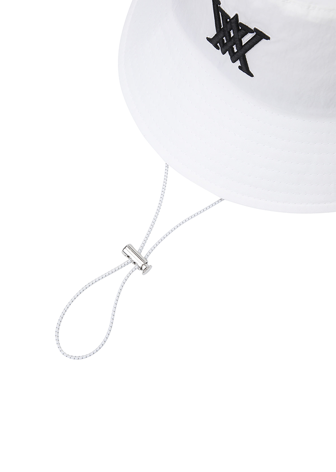 Uni Multi Pocket Bucket Hat - White