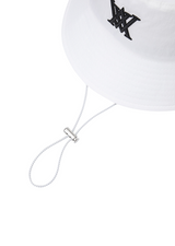 Uni Multi Pocket Bucket Hat - White