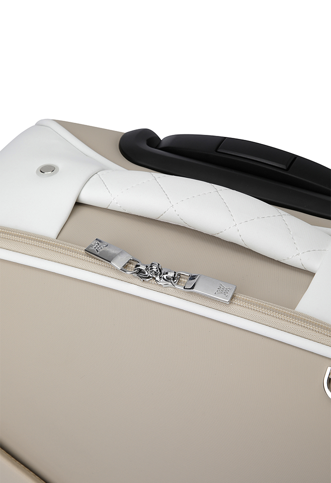 Unisex Incision Trolley Boston Bag - Beige