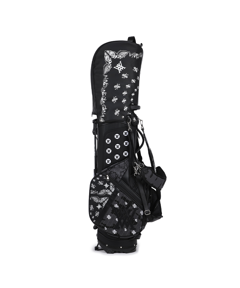 9 Unisex Paisley Stand Bag - Black