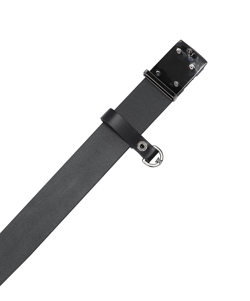 Women's Logo Ring Belt - Black