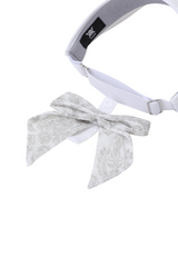 Women's Paisley Block Visor - White