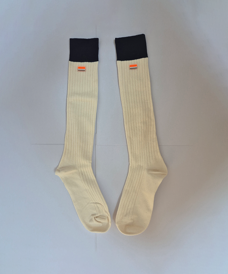 Orange Label Two-Tone Knee Socks - 3 Colors
