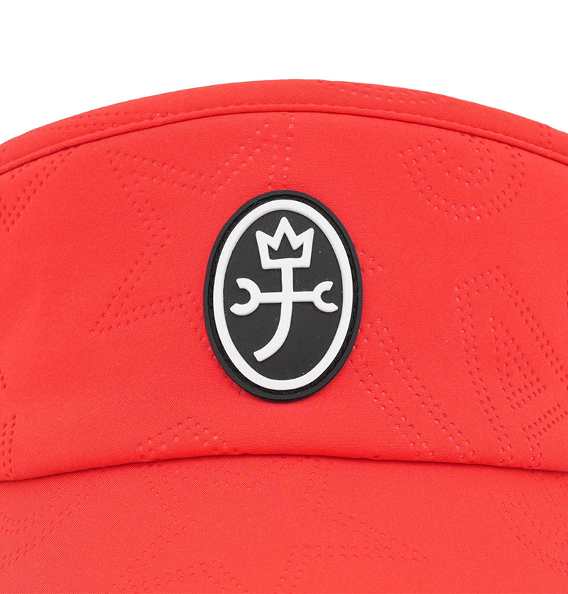 Castelbajac Men's Jacquard Egg Blazon Sun Cap - Red