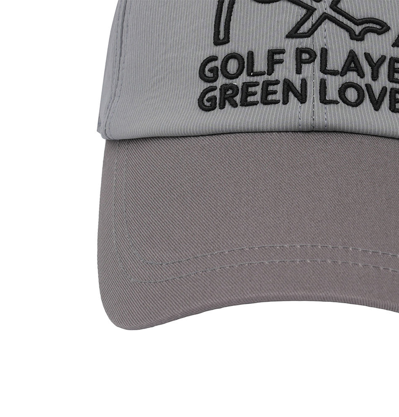 Castelbajac Men's Sprite Slogan Embroidery Point Ball Cap - Grey