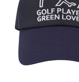 Castelbajac Men's Stripe Slogan Embroidery Point Ball Cap - Navy