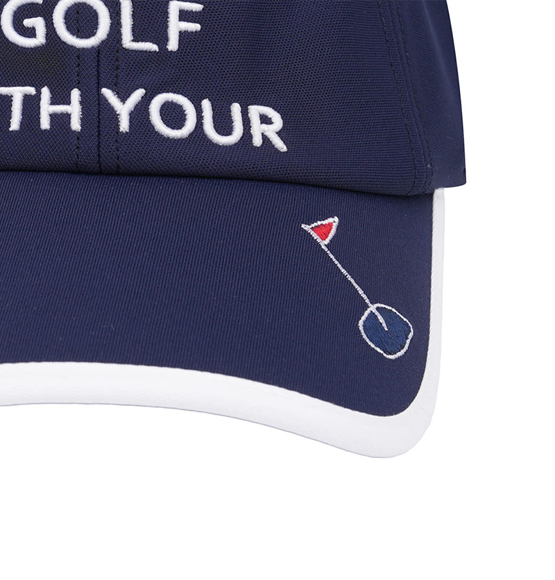 Castelbajac Men's Color Block Point Character Embroidery Ball Cap - Navy