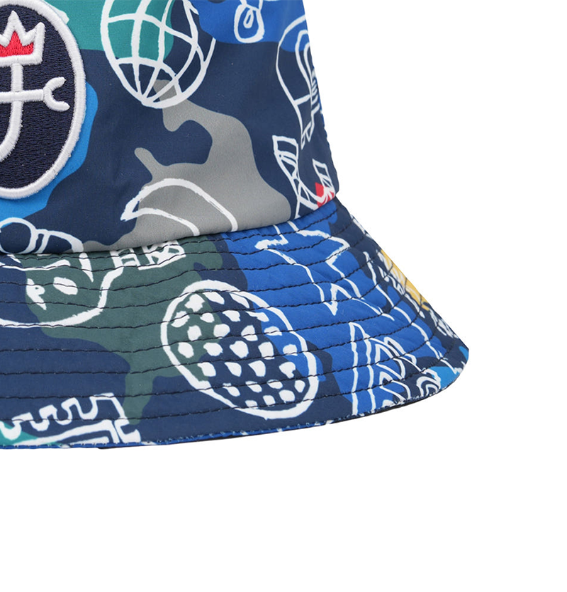 Castelbajac Women's Pattern Waterproof Bucket Hat - Navy