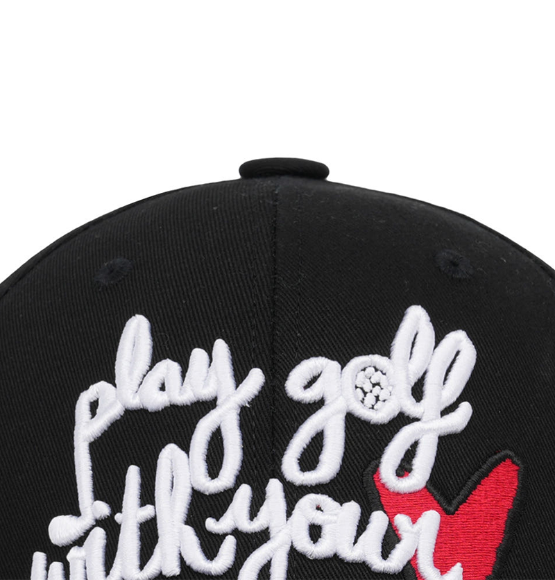 Castelbajac Women's Embroidered Point Ball Cap - Black