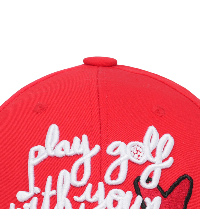 Castelbajac Women's Embroidered Point Ball Cap - Red