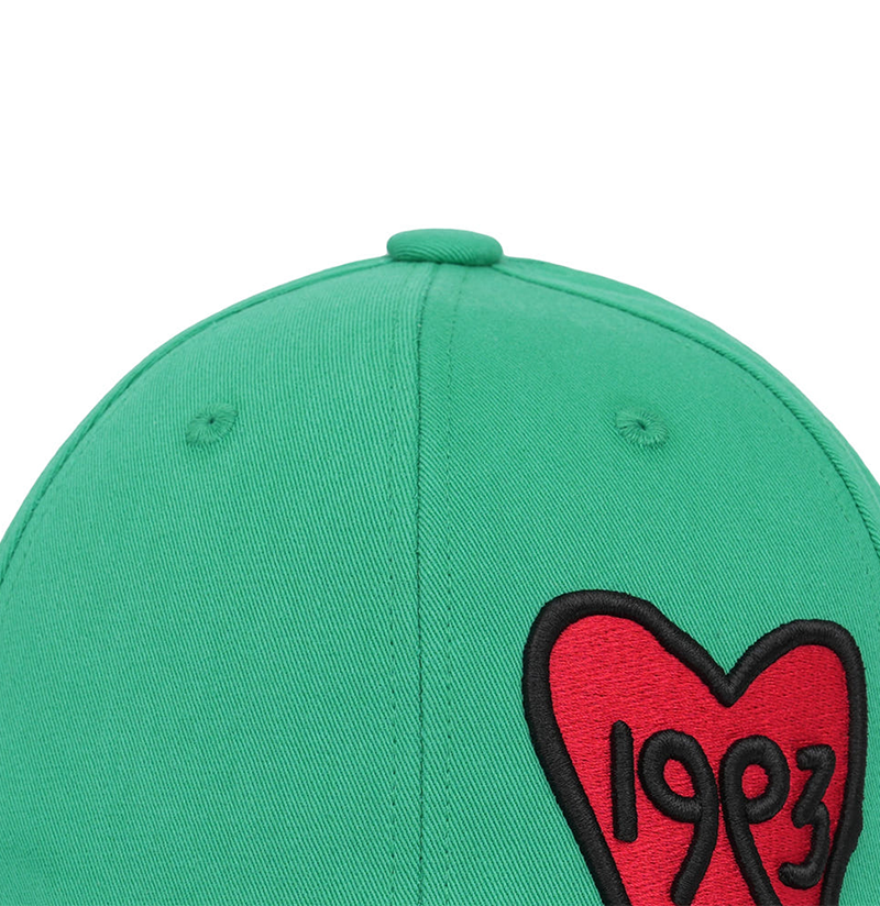 Castelbajac Women's Artwork Embroidery Point Ball Cap - Green