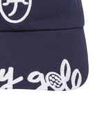 Castelbajac Women's Embroidered Ribbon Sun Cap - Navy