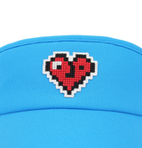 Castelbajac Women's Heart Pixel Summer Sun Cap - Blue