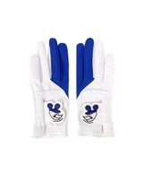 Castelbajac Men's Synthetic Leather Slogan Gloves - Blue
