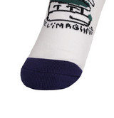Castelbajac Men's Color Block Character Ankle Socks - Navy