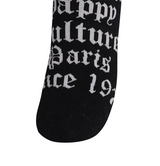 Castelbajac Men's Capsule Line Pattern Point Long Socks - Black