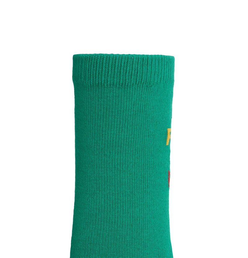 Castelbajac Women's Slogan Point Long Socks - Green