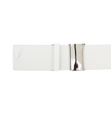 Castelbajac Men's Print Buckle Belt - White