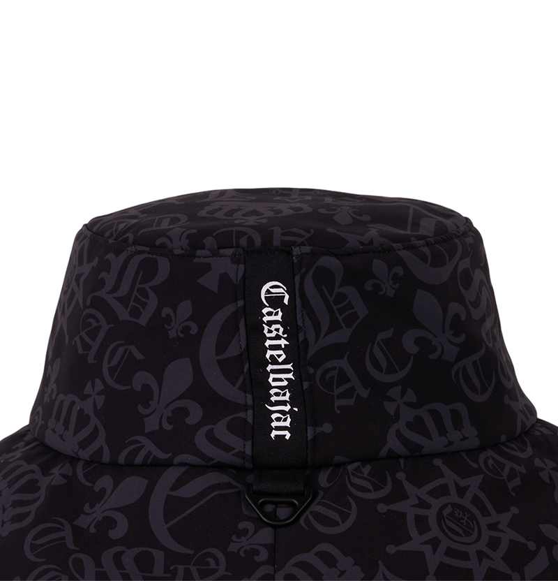 Castelbajac Men's Patterned Padded Bucket Hat - Black