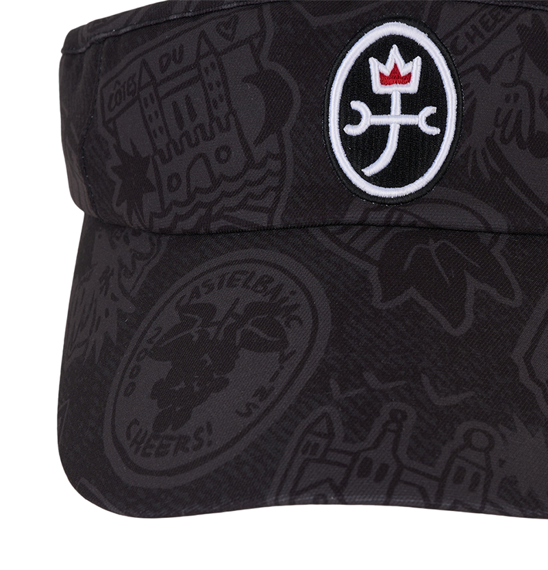 Castelbajac Women's Symbol Pattern Logo Sun Visor - Black