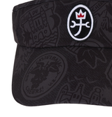 Castelbajac Women's Symbol Pattern Logo Sun Visor - Black
