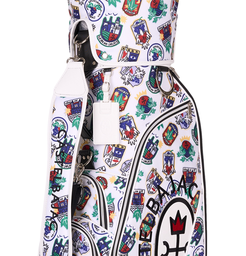 Castelbajac Women's Symbol Pattern Wheel Caddy Bag - White