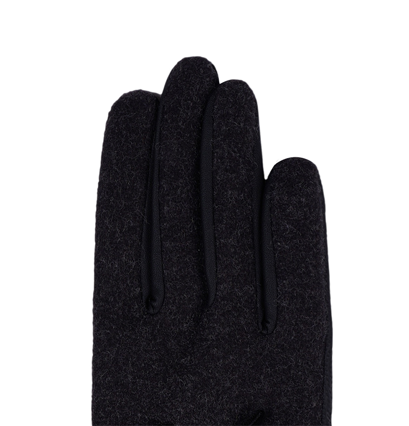 Castelbajac Women's Ribbon Point Fleece Winter Gloves - Charcoal