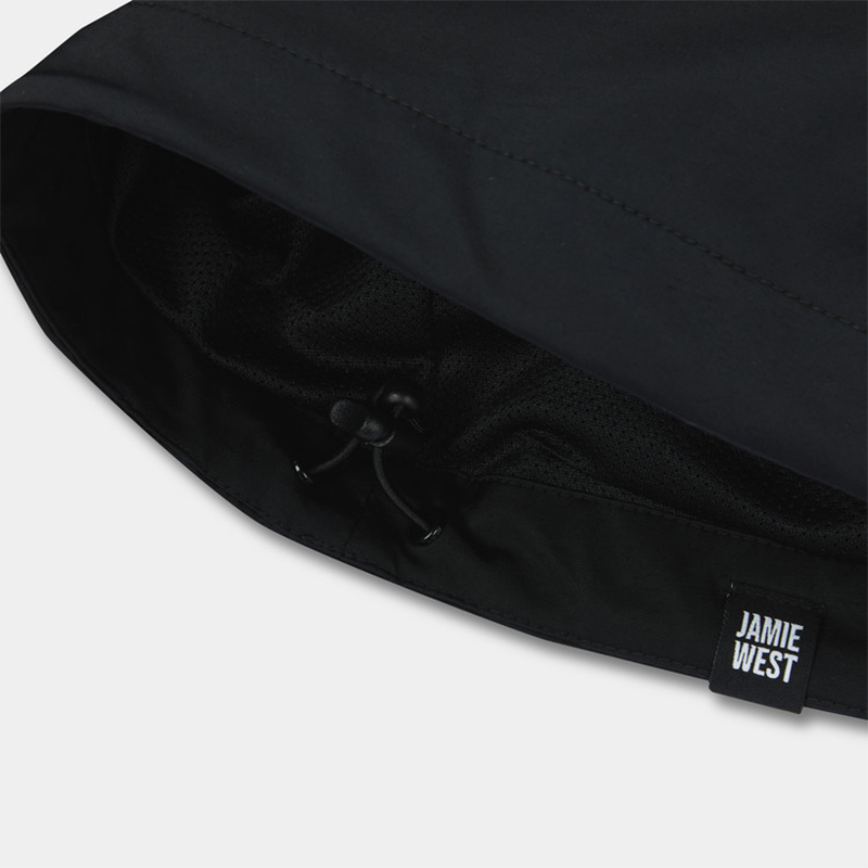 Jamie West Active Half Zip-up Hoodie Pullover - Black