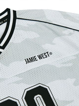 Jamie West No.99 Vneck Mesh Camo T-Shirts - White