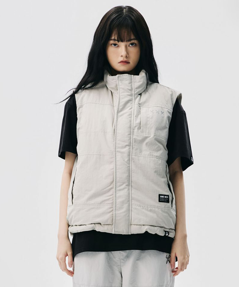 Jamie West Primaloft Hidden Hoodie Heavy Vest - Gray