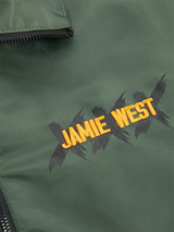 Jamie West Stand Collar Windbreaker - Green