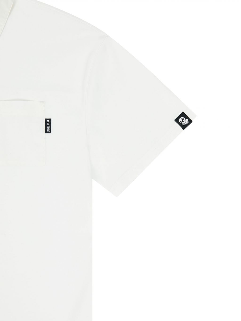Jamie West Woven Combined Point P-Shirts - White