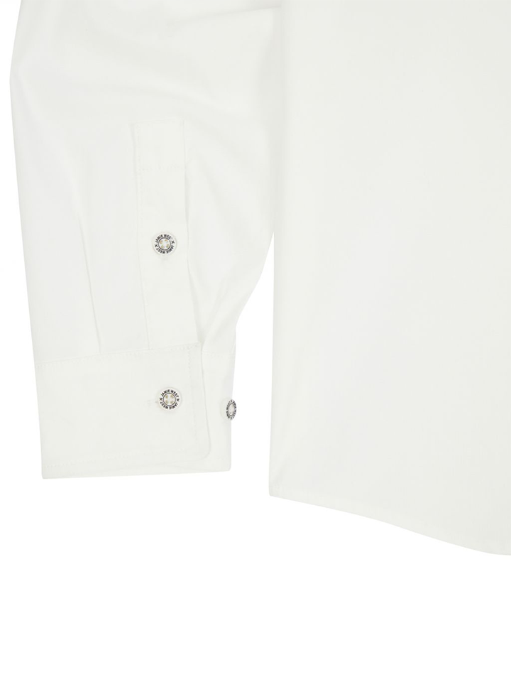 Jamie West Woven Pocket Shirts - White