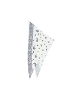 Monday Flow Paisley Triangle Scarf - White