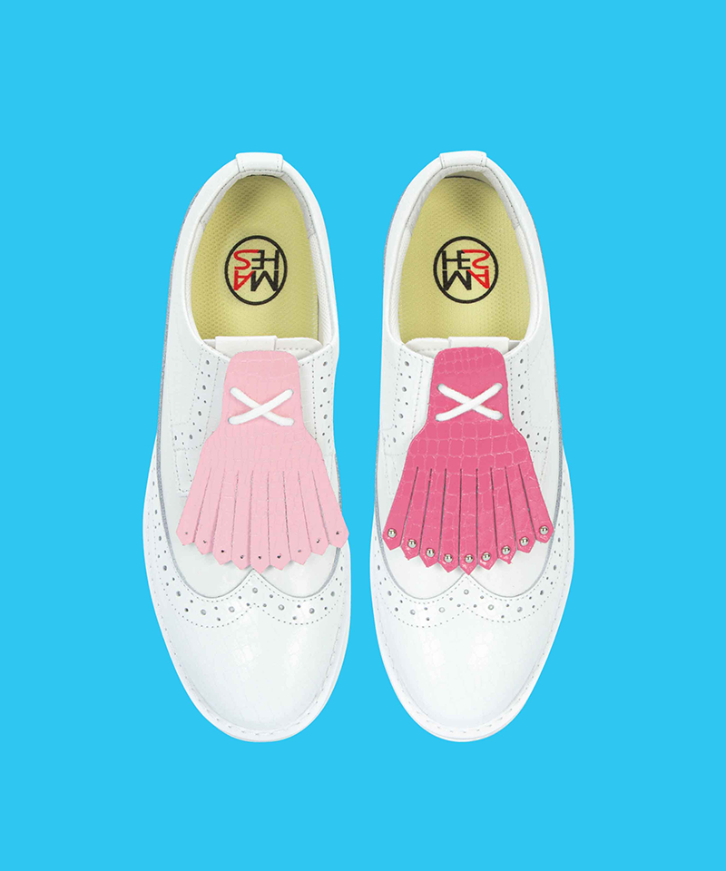 Natural leather 4-way tassel-decorated high-up balance handmade golf shoes - 4 Colors