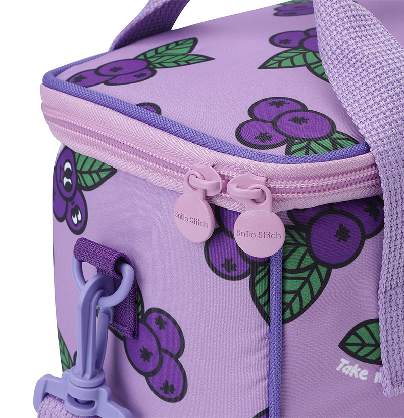Lunch Cooler Bag Shoulder Strap Blueberry - Purple