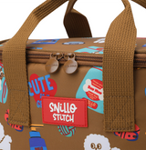 Lunch Cooler Bag Shoulder Strap Dog - Brown