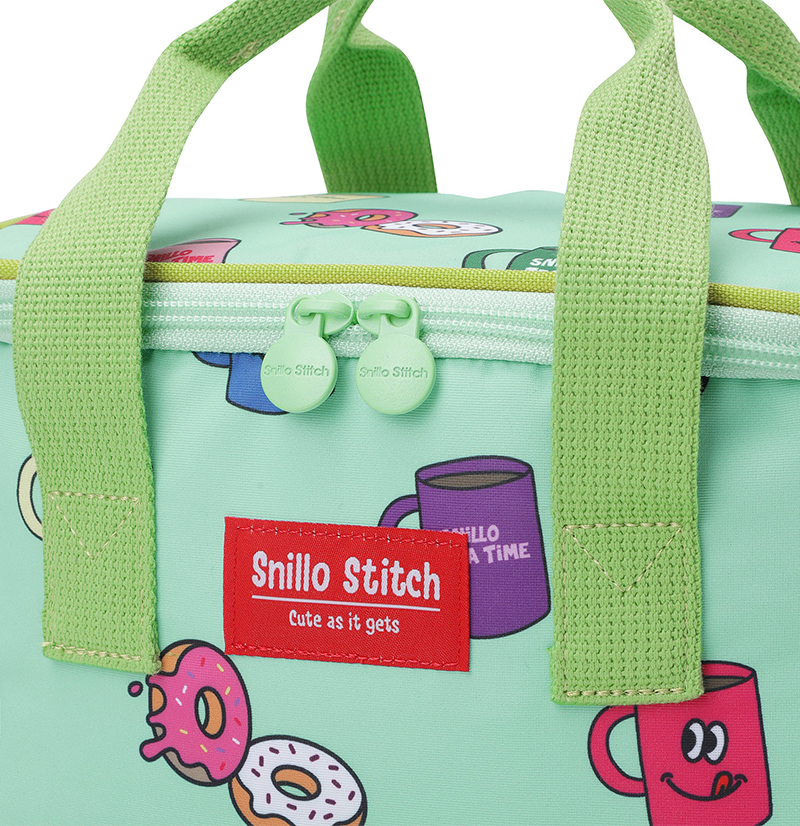 Lunch Cooler Bag Shoulder Strap Donut - Mint