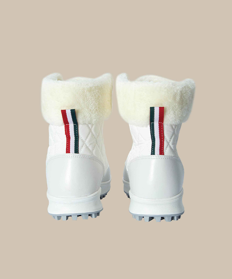 Wool-Lined Padded Ankle Golf Boots - 2 Colors
