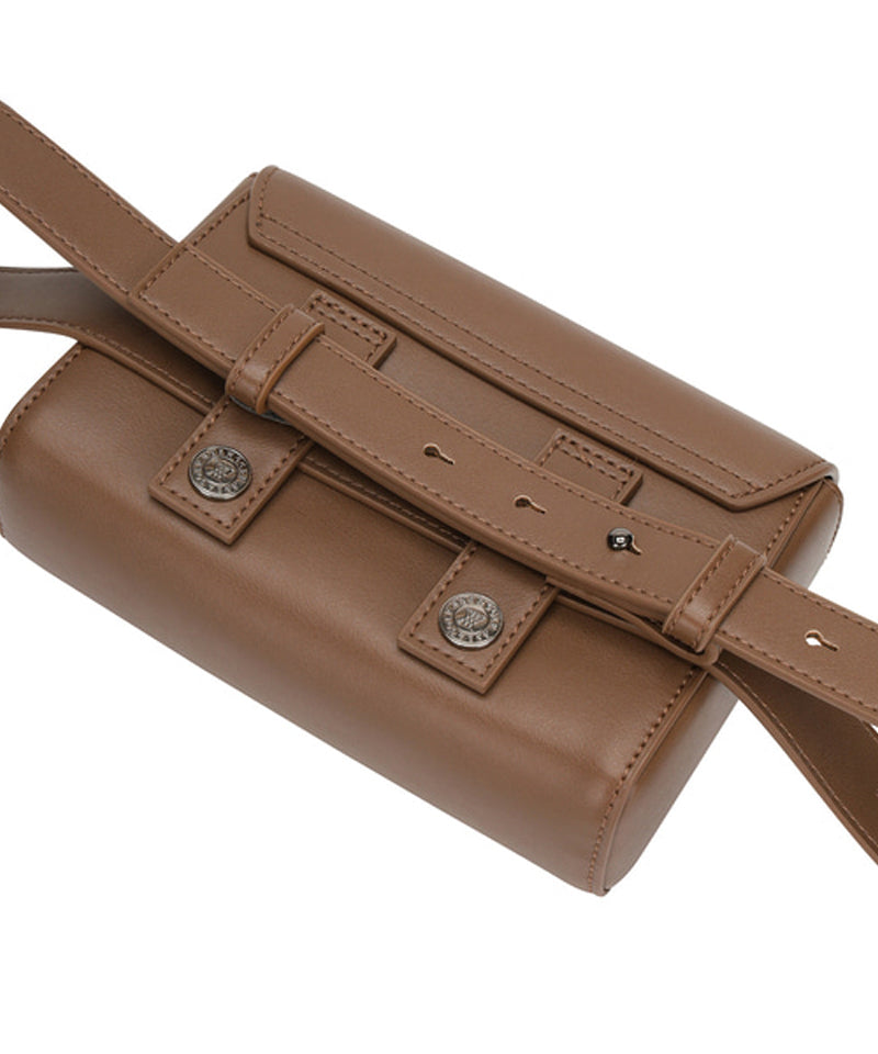 Octa Angle Belt Bag - Dark Beige