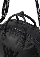 Uni Vintage Leather Boston Bag - Black