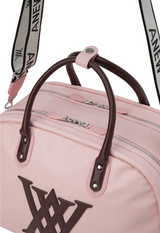 Uni Vintage Leather Boston Bag - Pink