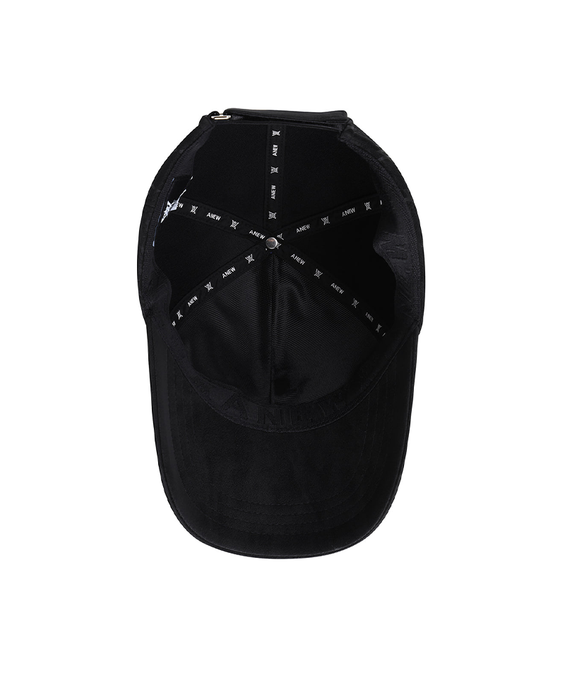 Uni Suede Logo Cap - Black