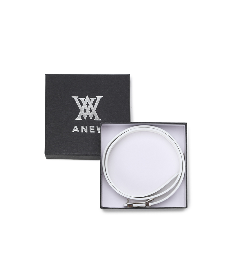 Women's Double Belt - White